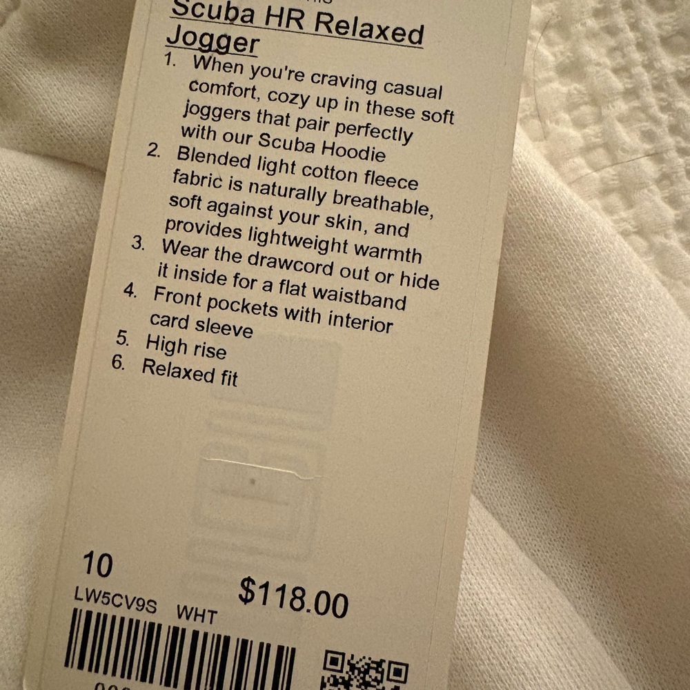 Lululemon White Jogger Pants - Picture 2 of 5